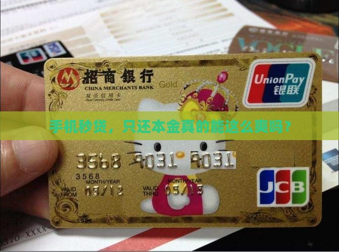 手机秒贷只还本金可以吗
