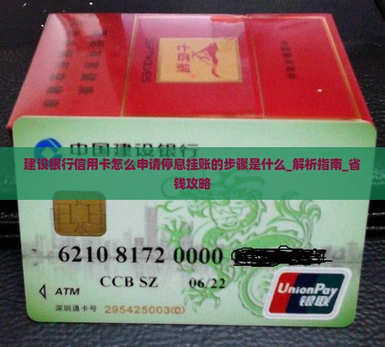 建设银行信用卡怎么申请停息挂账的步骤是什么