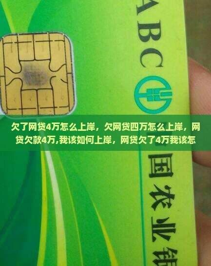 欠了网贷4万怎么上岸