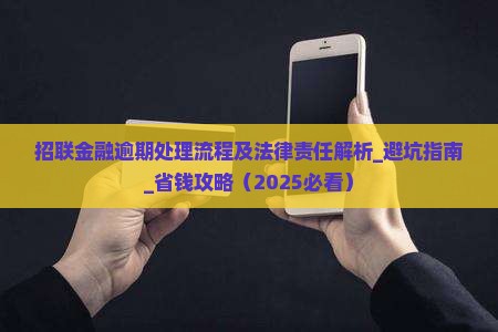 招联金融逾期处理流程及法律责任解析