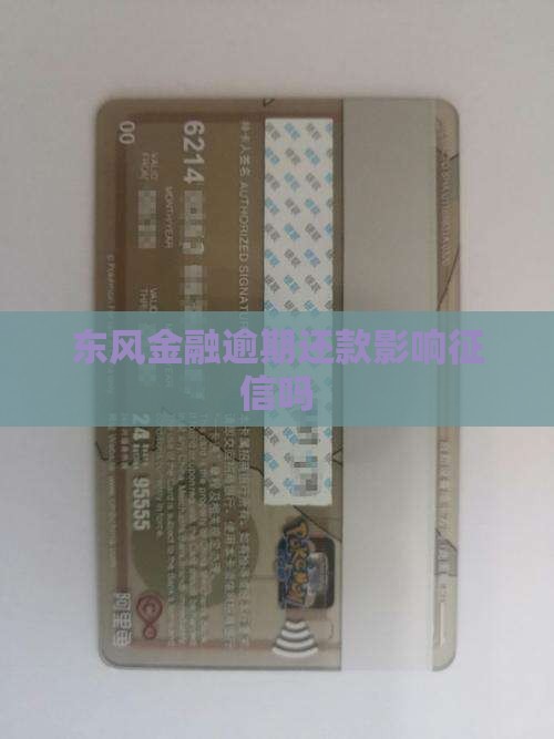 东风金融逾期还款影响征信吗