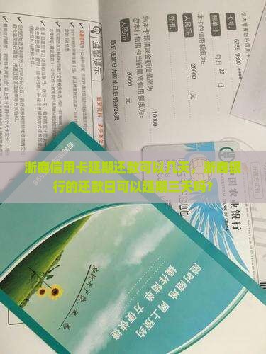 浙商信用卡延期还款可以几天