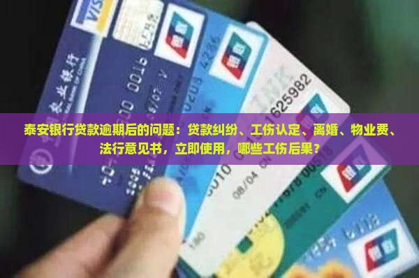 泰安银行贷款逾期后的后果有哪些