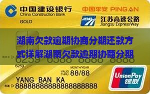 湖南欠款逾期协商分期还款方式详解