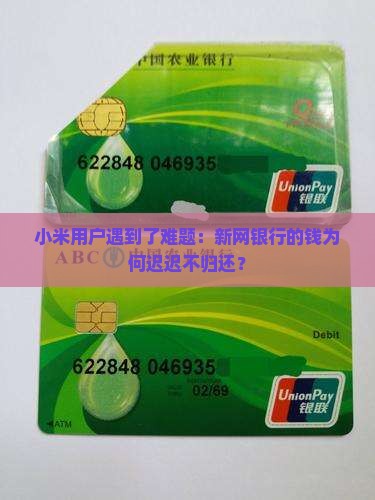 新网银行小米逾期