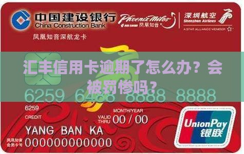 汇丰信用卡逾期会怎么处罚