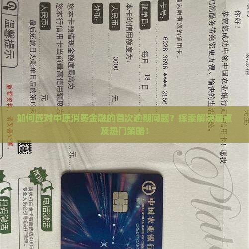 中原消费金融第一次逾期怎么处理