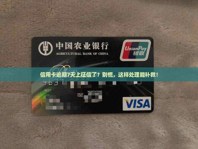 信用卡逾期七天上了征信怎么处理