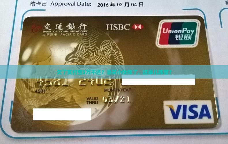 欠了支付宝5万不还如何解决