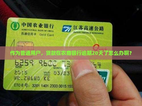 农商银行贷款逾期二十天怎么处理