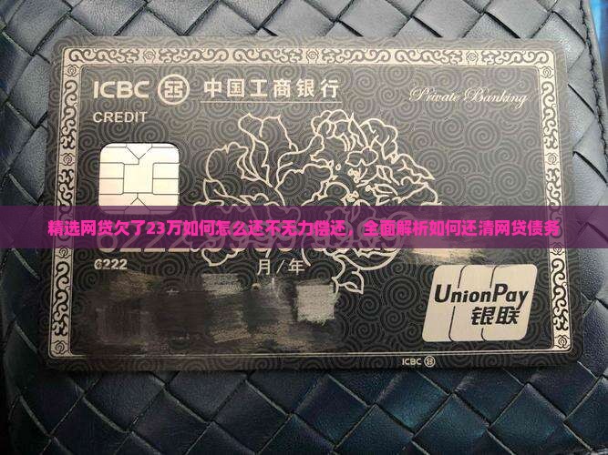 网贷23万如何无力还清
