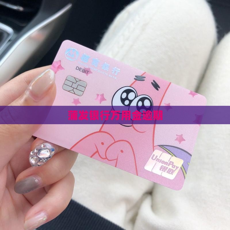 蒲发银行万用金逾期