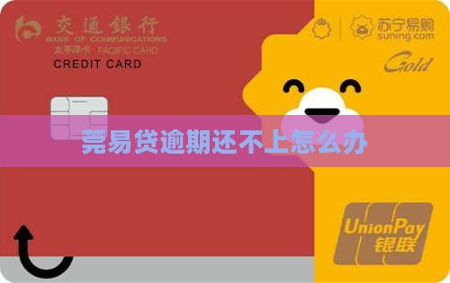 莞易贷逾期还不上怎么办