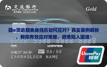 随e贷逾期亲身经历如何应对