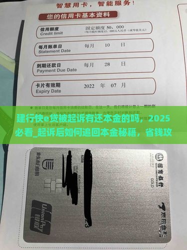 建行快e贷被起诉有还本金的吗