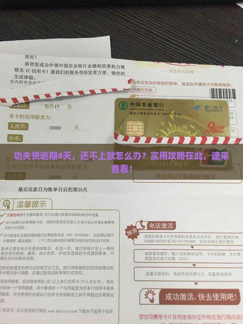 功夫贷逾期4天需要怎么处理