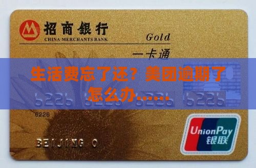 美团生活费的逾期怎么办