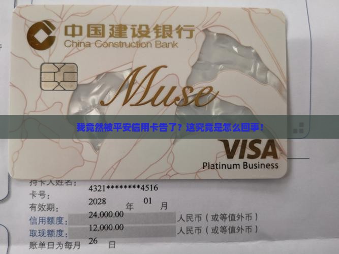 平安信用卡起诉我了