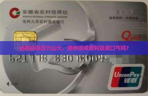 白条逾期可以申请减免利息吗