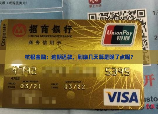 杭银金融迟几天算逾期呀