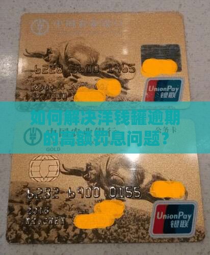 洋钱罐逾期罚息的高额问题应该如何解决