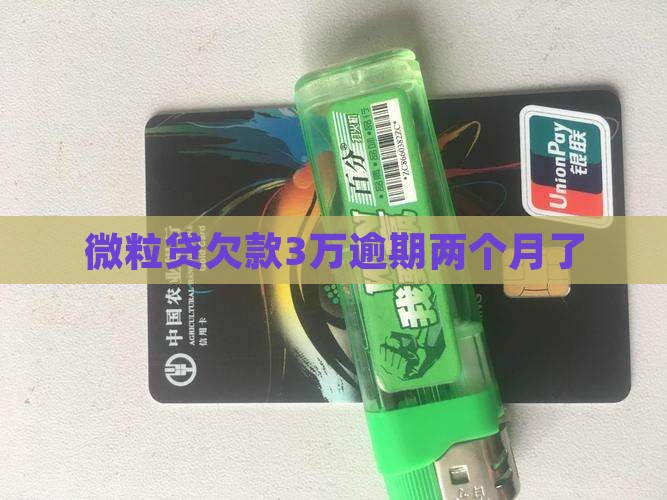 微粒贷欠款3w逾期两个月了