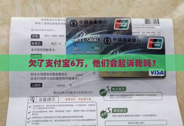 支付宝欠款6万会起诉么