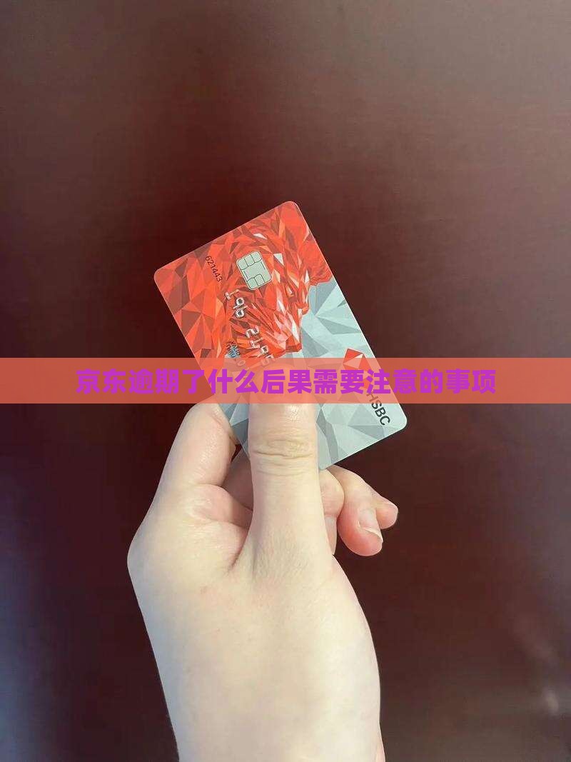 京东逾期了什么后果需要注意的事项