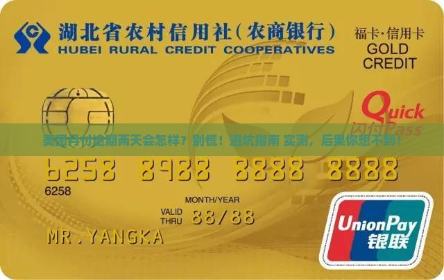 美团月付逾期两天会怎么样