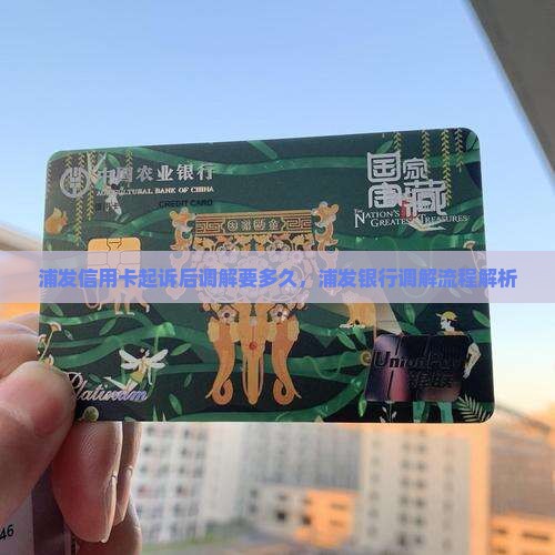 浦发信用卡起诉后法院调解