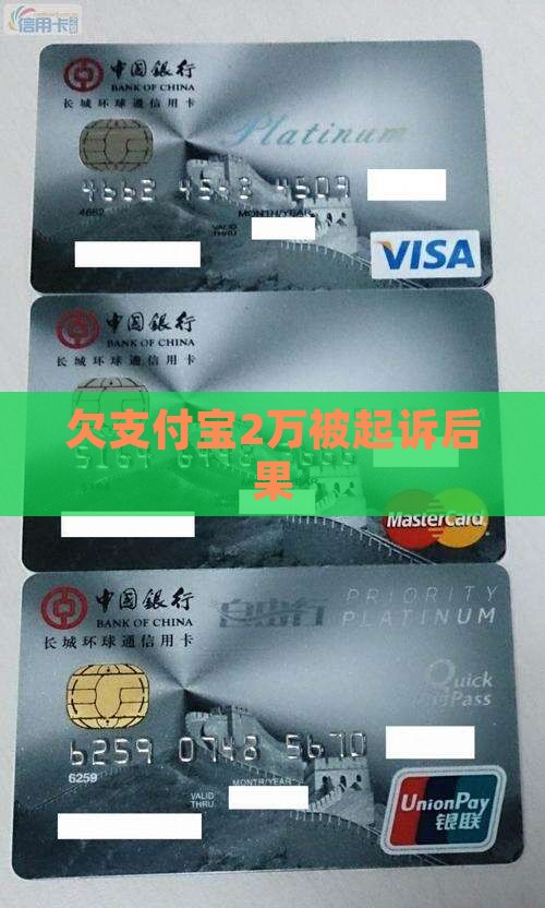 欠支付宝2万被起诉后果
