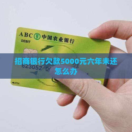 招商银行欠款5000元六年未还怎么办