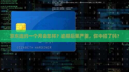 京东白条违约一个月后果