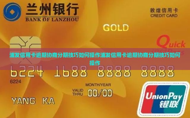浦发信用卡逾期协商分期技巧如何操作
