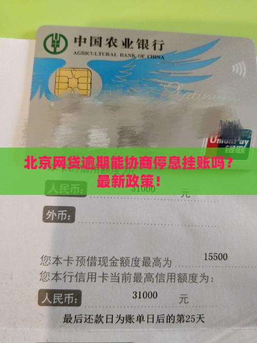 北京网贷逾期协商停息挂账步骤详解
