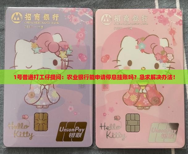 农业银行能申请停息挂账吗