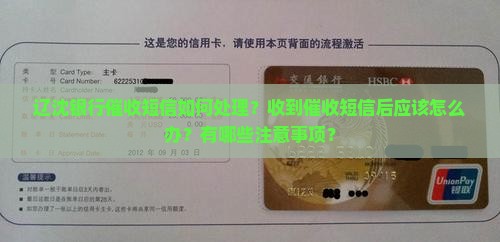 辽沈银行催收短信如何处理