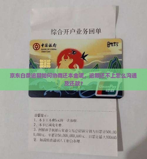 京东白条逾期如何协商还本金呢