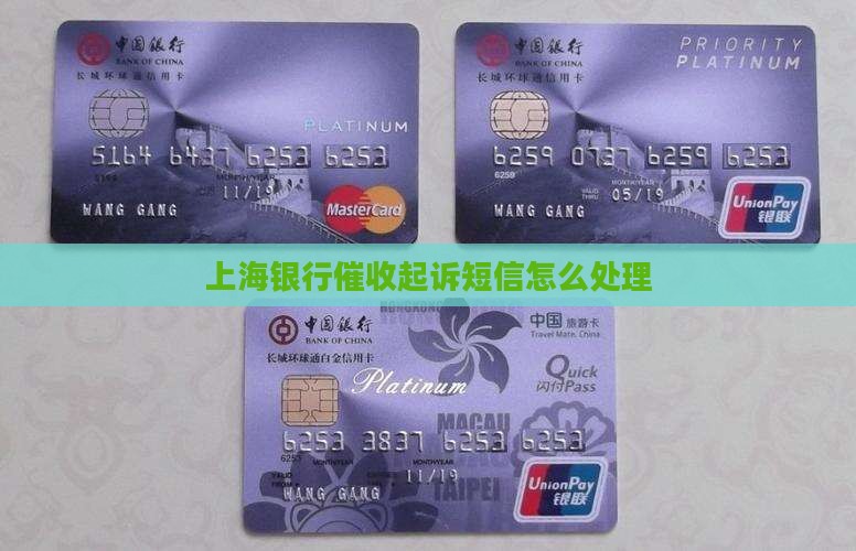 上海银行催收起诉短信怎么处理