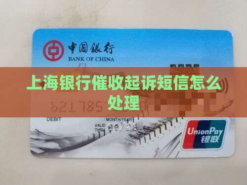 上海银行催收起诉短信怎么处理