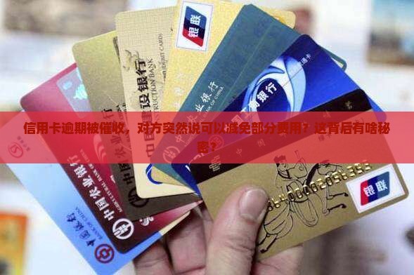 信用卡逾期后催收说减免部分费用