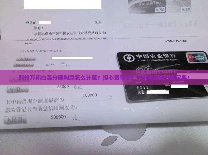 郑州万邦白条分期利息怎么计算