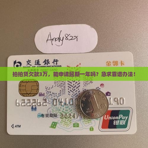 拍拍贷能不能商量延期还款一年呢