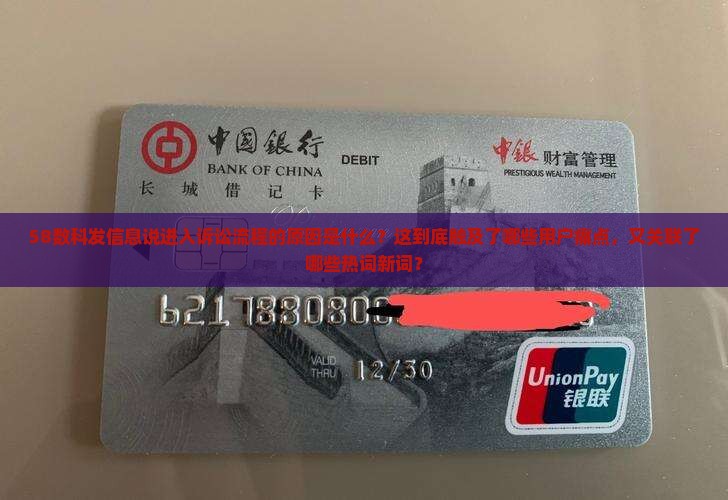 58数科发信息说进入诉讼流程的原因是什么