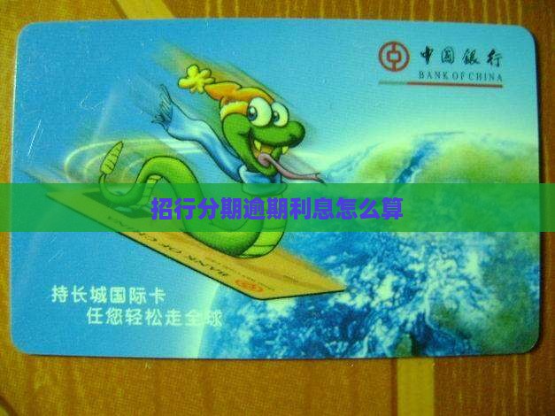 招行e分期逾期利息如何计算