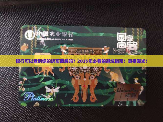 银行可以查到你的诉前调解吗