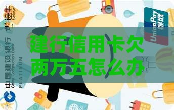 建行信用卡欠两万五怎么办理还款