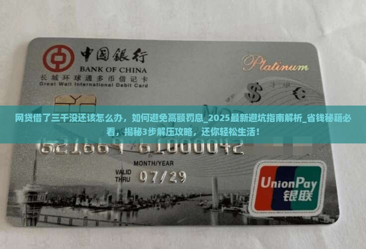 网贷借了三千没还该怎么办 网贷借了三千没还该怎么办