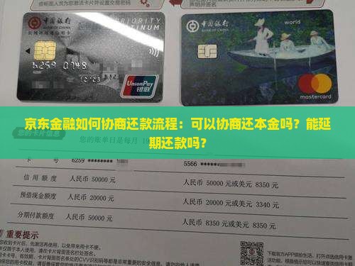 京东金融如何协商还款流程