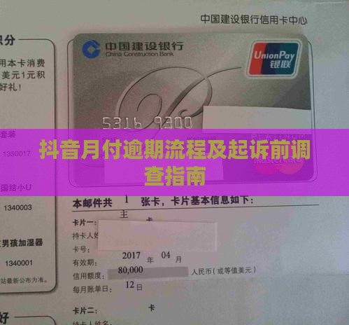 抖音月付逾期诉前调查指南